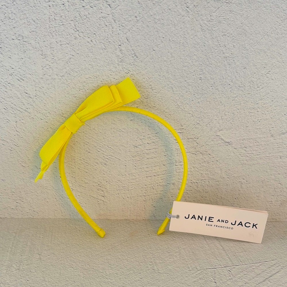 Janie and Jack Sunny Yellow Bow Headband